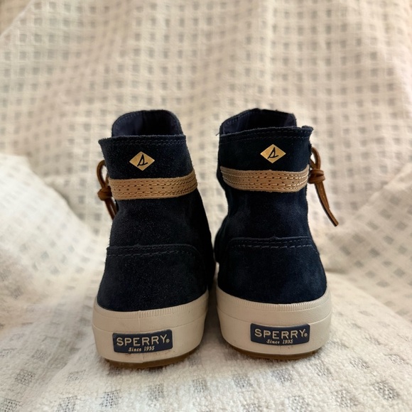 Sperry Blue Suede High Tops - Picture 9 of 9